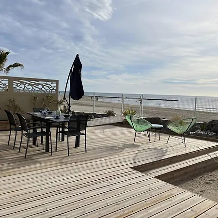 2 Au Bord De Avec Acces Direct Plage, Terrasse Et Parking Prive - Grau D'agde - Fr-1-749-40 ヴィラ Le Grau-dʼAgde